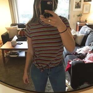 Madewell striped colorful tee